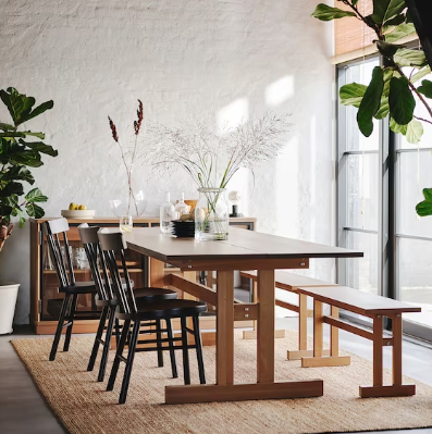 طرح میز ناهار خوری چوبی