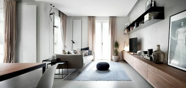 راهکارای چیدمان پذیرایی مستطیل شکل